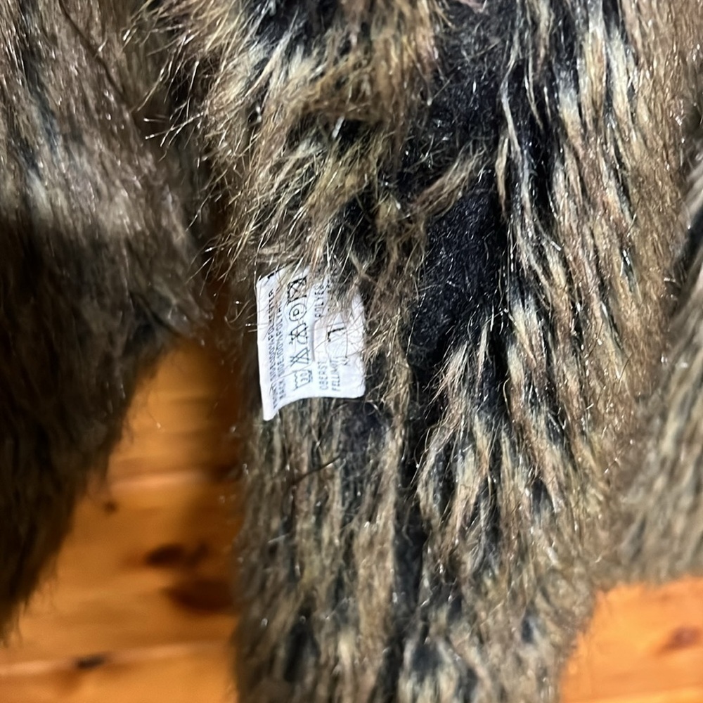VTG DB SPORT Reversible  Suede Fur 2 Buttons Warm Coat Jacket L - Picture 8 of 8